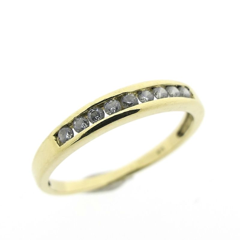 Image 3 of Gold ring with zirconia