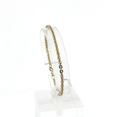Image 1 of Gold anchor link bracelet
