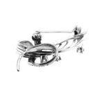 Image 11 of White gold fantasy brooch with diamond 0.33 ct.