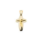 Image 1 of Two-tone gold pendant of a cross with corpus