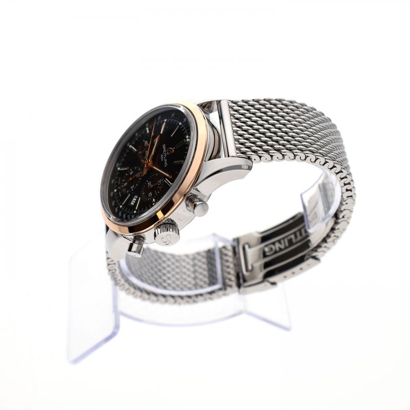 Image 3 of Breitling Transocean B01; Rosé Goud & Staal; Chronograaf heren horloge