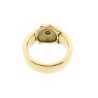 Image 7 of Men's Gold Pinky Ring with Green Moissanite