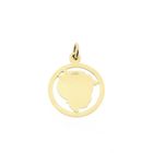 Image 5 of Gold Pendant of a Boy's Head