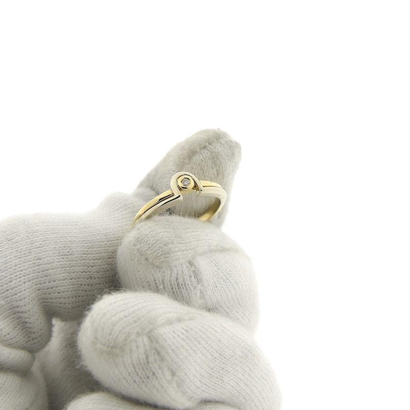 Image 7 of Two-tone gold fantasy ring with diamond | 0.01 ct.