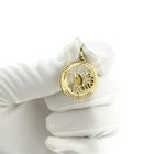 Image 11 of Gold zodiac sign pendant; Cancer