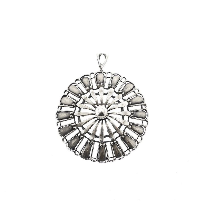 Image 1 of Silver Etruscan Brooch/Pendant