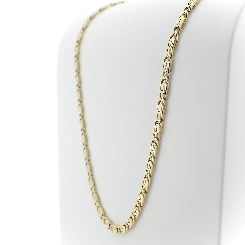 Image 4 of Gold scroll link chain