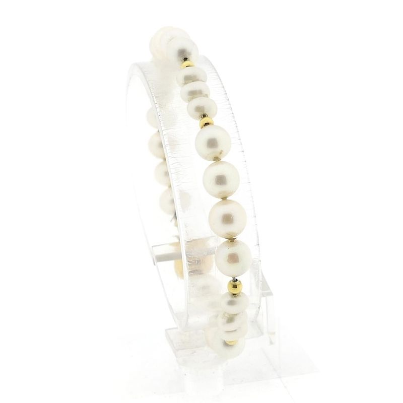 Image 1 of Gold pearl bracelet | 17.5 cm