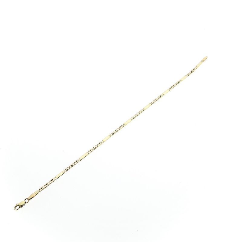 Image 7 of Gold navy link bracelet | 19 cm