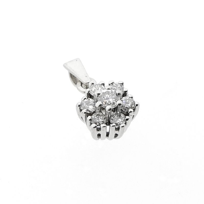 Image 3 of White gold pendant with diamonds | 0.40 ct.