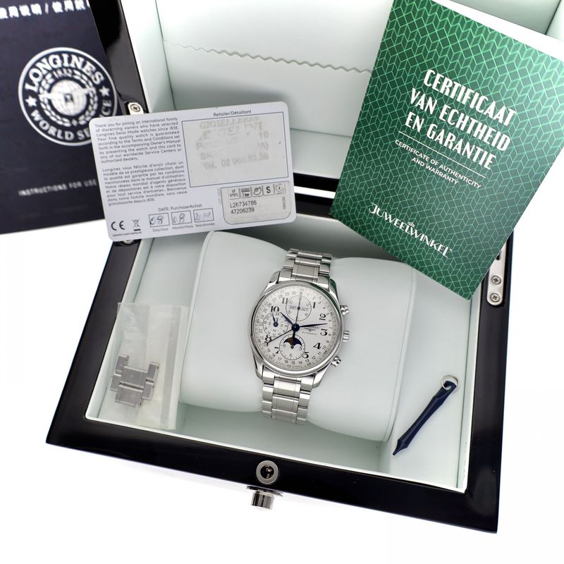 Image 12 of Longines Master Collection Chrono Moonphase L2.673.4.78 Automatic Watch
