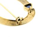 Image 7 of Gold brooch with sapphire