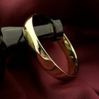 Image 2 of Gold wide slave bracelet | Ø 60mm