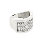 Image 4 of White gold pavé ring with zirconia