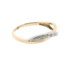 Image 5 of Two-tone gold ring with diamond | 0.02 ct.