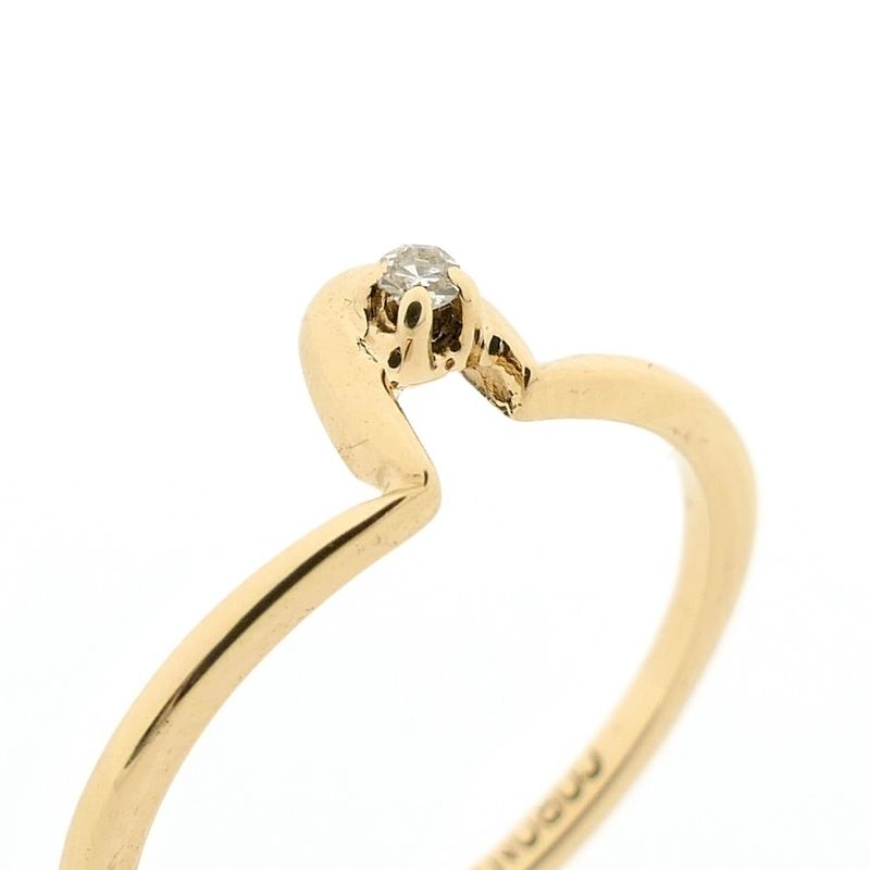 Image 3 of 10 carat solitaire ring with 0.03 ct diamond.