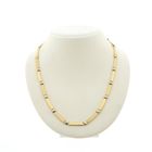 Image 1 of Two-tone gold fantasy link necklace | 42.5 cm - 46.5 cm