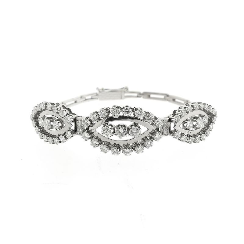 Image 3 of Exclusive white gold bracelet with diamond; approx. 5.0 ct.