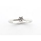 Image 2 of Silver ring with a small flower