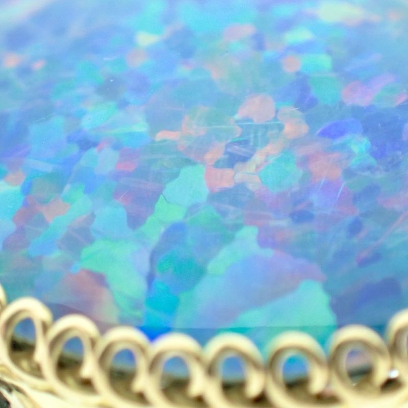 Image 4 of 18K Gold Ring with Triple Opal | Vintage