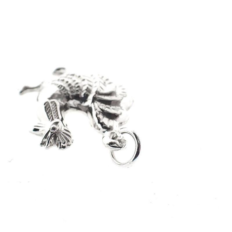 Image 5 of Silver charm; Rooster