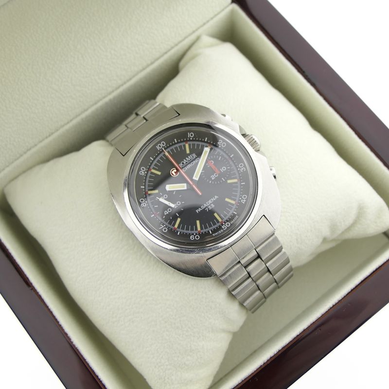 Image 19 of Roamer Pasadena 733; Vintage chronograaf heren horloge
