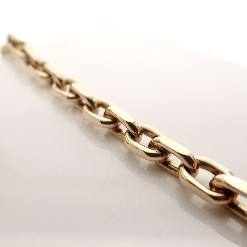 Image 3 of Gold anchor link bracelet