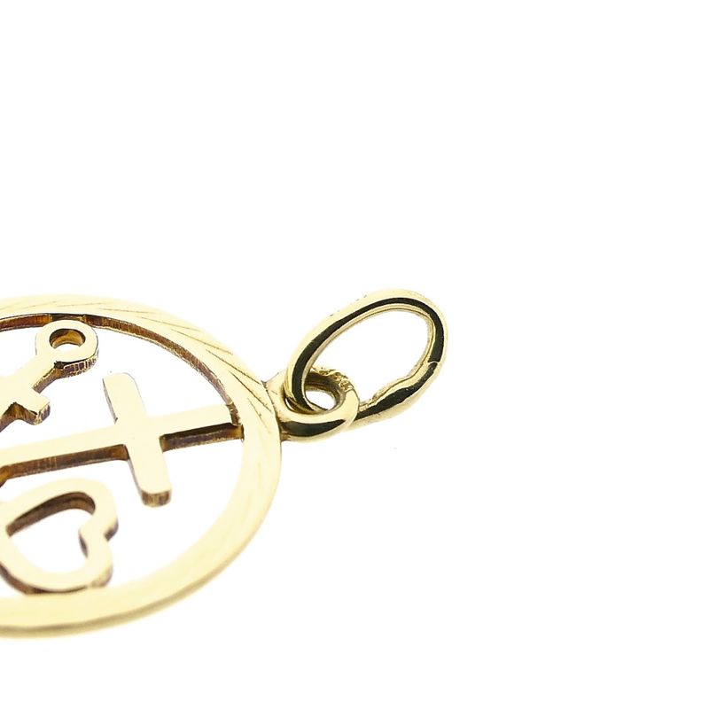 Image 10 of Gold Pendant; Faith, Hope, Love