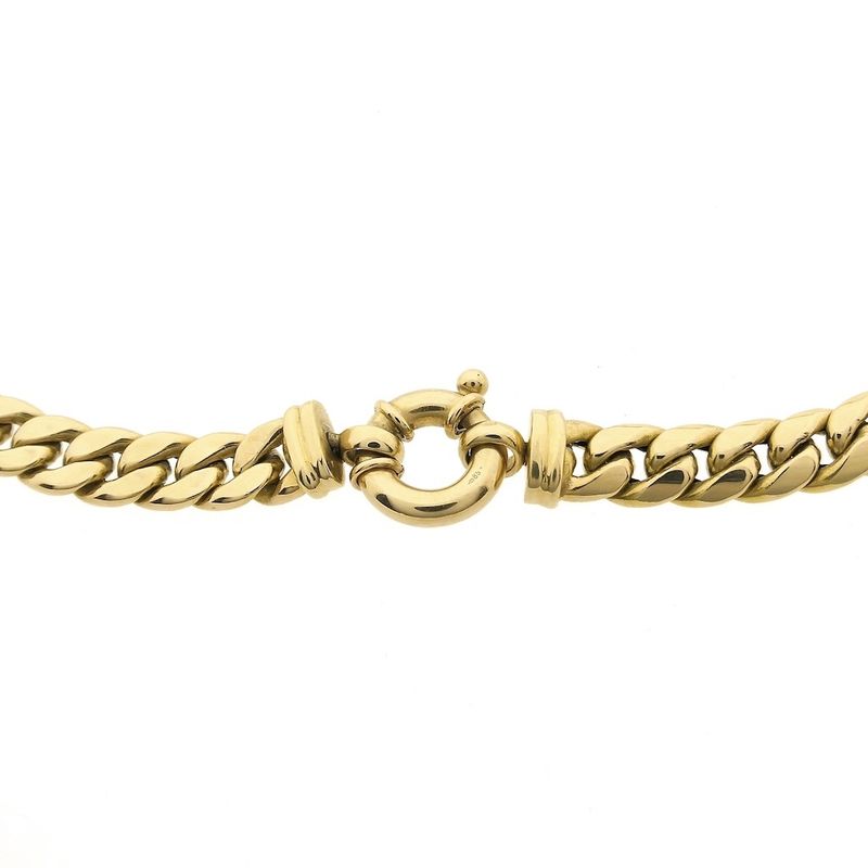 Image 5 of Robust gold gourmet link necklace