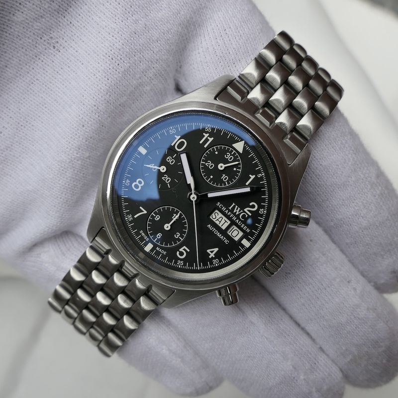 Image 19 of IWC Pilot Chronograph IW3706-007; Automatic men's watch