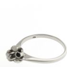 Image 6 of White gold solitaire ring with diamond | 0.10 ct.