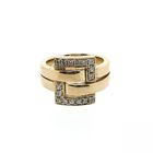 Image 2 of Rose gold ring with diamond buckle; 0.40 ct.