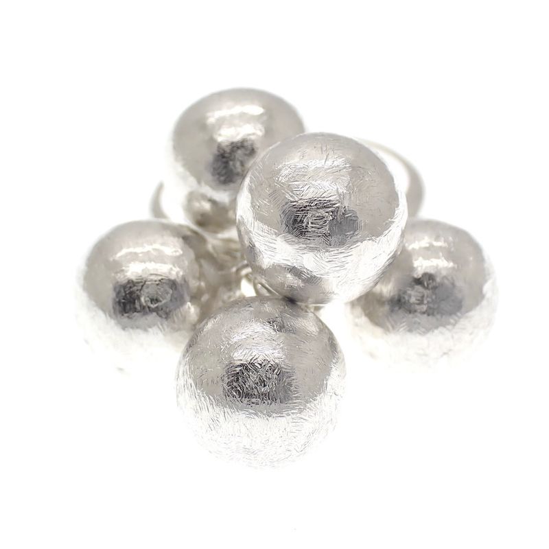 Image 2 of Silver fantasy ring with balls