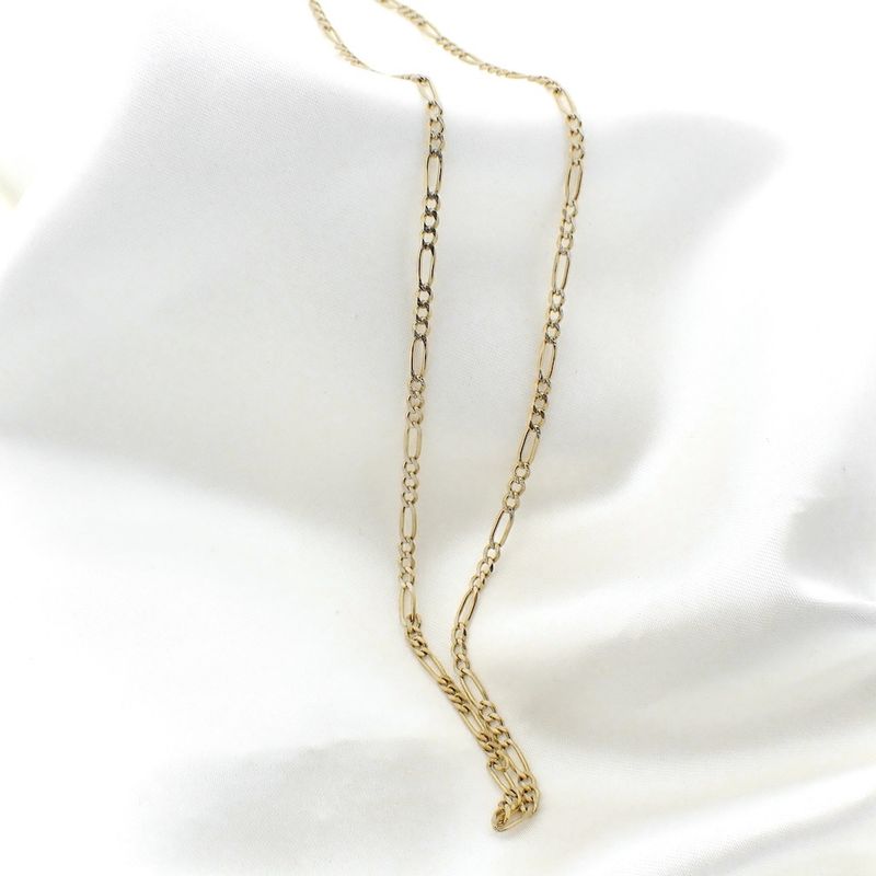 Image 6 of Two-tone gold Figaro chain | 52 cm