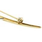 Image 3 of Two-tone gold brooch with zirconia