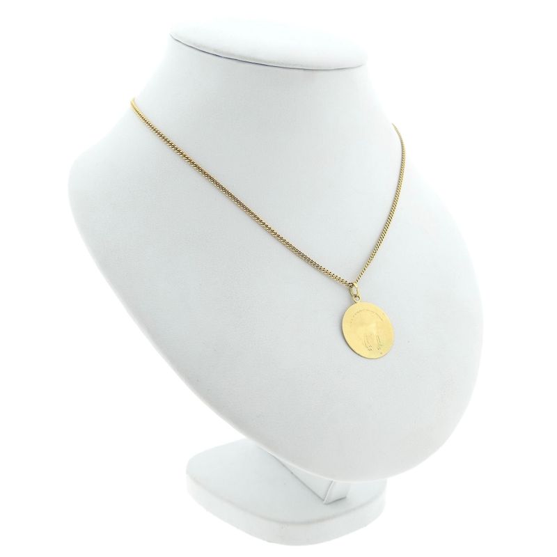 Image 4 of Gold zodiac sign pendant; Capricorn