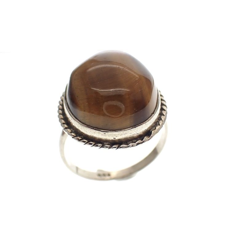 Image 4 of Silver ring with tiger's eye