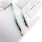 Image 9 of Emerald bead bracelet with gold clasp | 20 cm
