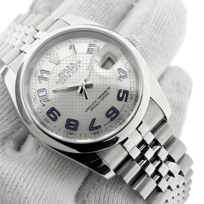 Image 5 of Rolex Datejust 'Deco Blue Arab' 116200; Automatic watch