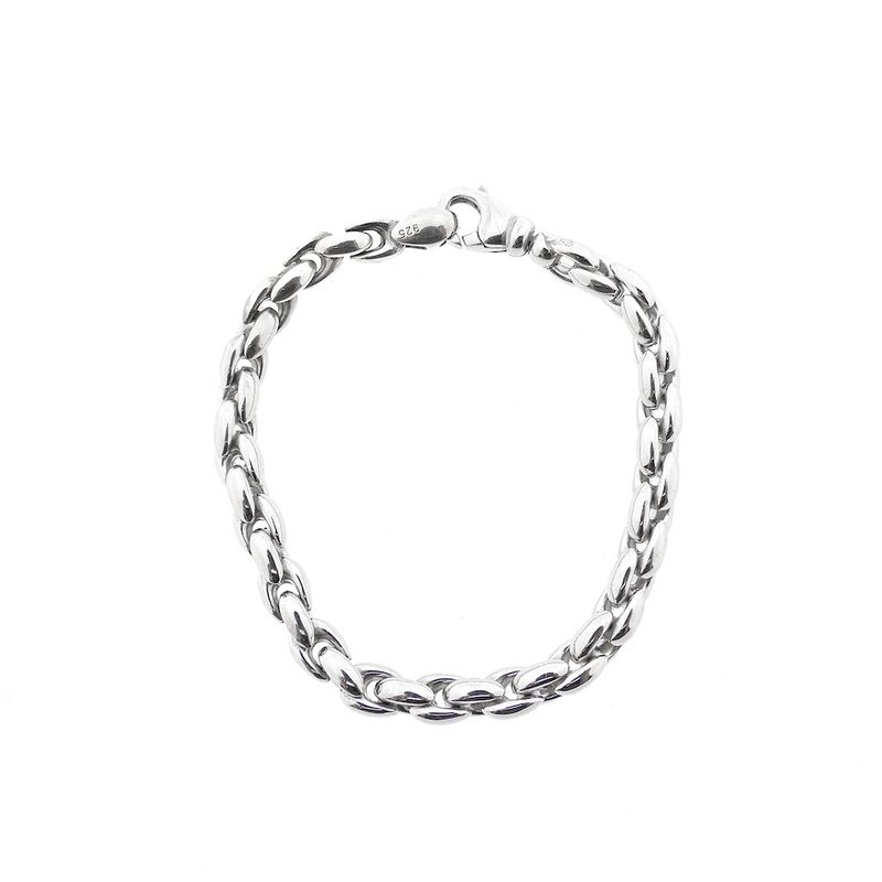 Image 3 of Silver anchor link bracelet | 19.5 cm