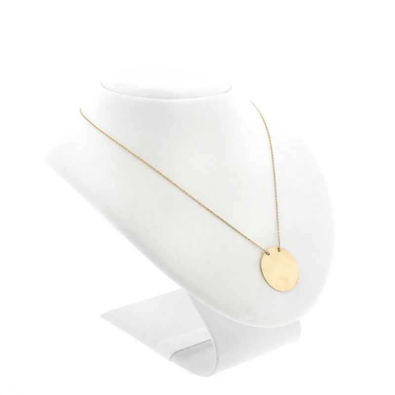 Image 4 of Gold anchor link chain with fixed pendant | 42 cm