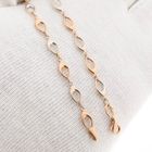 Afbeelding 9 van Bicolor gouden fantasie schakelarmband | 19 cm