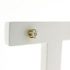 Image 3 of Two-tone gold stud earrings with diamonds