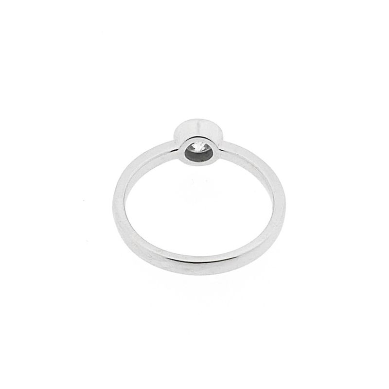 Image 5 of White gold solitaire ring with diamond; 0.40 ct.