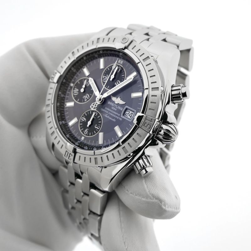 Image 9 of Breitling Chronomat Evolution 'Grey' A13356 / A156F17PA; Chronograph men's watch in full set