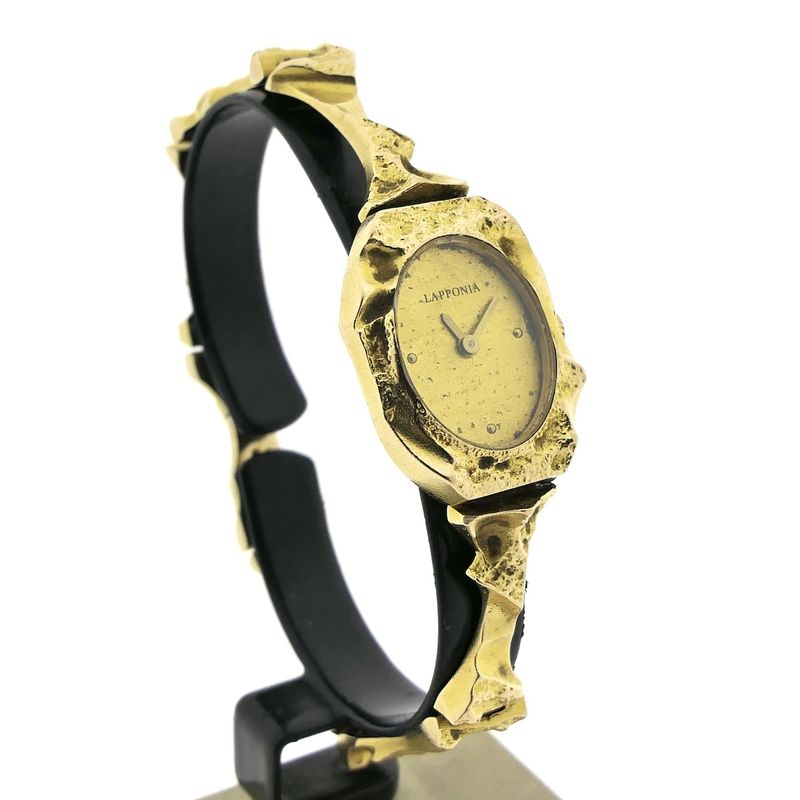 Image 3 of Lapponia 'Pola-Negri'; Vintage 14k. gold design ladies watch