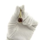 Image 6 of Vintage gold bullet pendant with carnelian