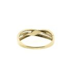 Image 4 of Gold crossover ring
