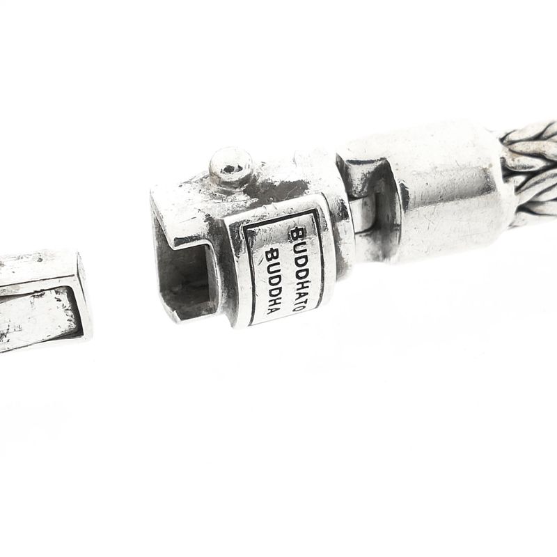 Image 5 of Silver Buddha to Buddha bracelet; Ellen XS