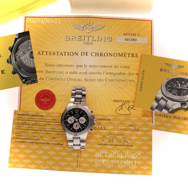 Image 15 of Breitling Hercules Chronograph A39362; Automatic Men's Watch
